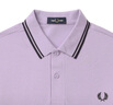 Fred Perry男士POLO衫2025夏季商務(wù)短袖重磅麥穗多彩T恤M3600 W51/紫色 M 曬單實(shí)拍圖