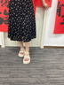 ZHR涼拖鞋女甜美風(fēng)珍珠軟厚底兩穿涼鞋女舒適一腳蹬女鞋 CE22 米色37 曬單實拍圖