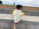 LUSON小O寶童裝寶寶短褲女寬松2025夏季新款女童滿印薄款五分褲子 曬單實拍圖