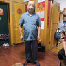 啄木鳥父親節(jié)禮物冰絲爸爸夏季套裝中老年男士休閑運動透氣襯衫兩件套裝 深灰【冰絲兩件套裝】 3XL 曬單實拍圖