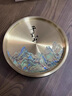 希爾庫班高端純黃銅茶盤輕奢現(xiàn)代家用儲水小茶臺圓形功夫茶托干泡盤茶盤 千里江山黃銅茶盤 曬單實拍圖