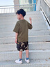 G.DUCKKIDS小黃鴨兒童迷彩服男童夏季套裝短袖褲子中小學生軍訓服夏令營衣服 軍綠 100 建議2~3歲【 90-100cm】cm 曬單實拍圖