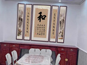 俏繪家和福字中堂畫客廳掛畫大氣農(nóng)村堂屋書法字畫裝飾畫中式五聯(lián)壁畫 富貴滿堂A款 左右25x100+中間50x100cm實(shí)木框 曬單實(shí)拍圖