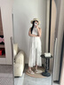 ZHR涼鞋女夏季時(shí)尚軟厚底增高女鞋簡(jiǎn)約一字帶沙灘鞋子女M607米色  37 曬單實(shí)拍圖
