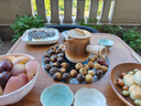 紫葉（ziye）陽(yáng)臺桌椅三件套家用迷你茶幾一桌兩椅休閑現代簡(jiǎn)約藤椅陽(yáng)臺茶桌 曬單實(shí)拍圖