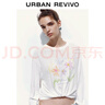 UR2025秋季新款女裝鬼馬童趣休閑手繪印花長(cháng)袖T恤UYL450247 本白 (面料微透) XS 曬單實(shí)拍圖