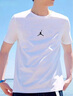 耐克（NIKE）短袖男士2025夏季新款JORDAN籃球健身運動(dòng)服跑步透氣休閑圓領(lǐng)T恤 速干FN5830-100白色 XL 推薦150-180斤 曬單實(shí)拍圖