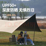 牧高笛（MOBIGARDEN）天幕 戶外露營遮陽防曬牛津布黑膠天幕俊庭530 NX22680014 和風沙 曬單實拍圖