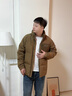 波司登（BOSIDENG）25年新款羽絨服男時(shí)尚休閑短款立領(lǐng)防風(fēng)百搭保暖外套 橄欖色7329 M 175/96A 曬單實(shí)拍圖