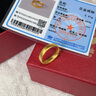 中國黃金（CHINA GOLD）黃金戒指足金999古法磨砂活口戒指婚三金節(jié)日禮物送女友老婆 【約5.9g】光面磨砂女戒 曬單實拍圖