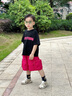 mlgt kids童裝兒童夏季套裝2025新款痞帥男童短袖T恤工裝短褲女童夏裝 黑色 套裝【短袖T恤+短褲】 100 曬單實(shí)拍圖