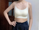 貓人（MiiOW）細(xì)肩帶無痕內(nèi)衣女美背心式文胸吊帶一體小胸聚攏防走光裹抹胸罩夏 膚色 L （36/80AB 建議體重105-120斤) 曬單實拍圖