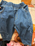 JELLYBABY女童水洗牛仔褲秋款2025新款兒童秋季長(cháng)褲洋氣三歲小童寶寶褲子 牛仔藍 90 曬單實(shí)拍圖