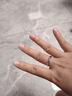 DR DAISY情侶對戒999純銀戒指輕奢求婚結婚鉆戒定制 青花瓷情侶對戒/可調節 曬單實(shí)拍圖