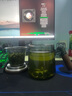 高茗茶杯玻璃泡茶杯辦公室茶水分離玻璃杯高硼硅耐高溫帶把手泡茶水杯 【觀山設計】群山泡茶杯 500ml 曬單實拍圖