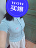 丹珠娜（DanZhuNa）連衣裙子女夏季2025新款奶系穿搭一整套裝小個(gè)子甜辣純欲風(fēng)長(zhǎng)裙子 藍(lán)色上衣+白色裙子 M 曬單實(shí)拍圖
