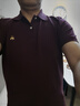 布克兄弟（BrooksBrothers）男夏季金羊刺繡珠地網(wǎng)眼修身短袖Polo衫 B645-深酒紅色 M 曬單實(shí)拍圖