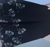 皮爾卡丹（pierre cardin）雪紡五分闊腿褲女夏季薄款褲裙2025新款高腰寬松七分裙褲休閑褲子 綠花【五分褲+大口袋】 2XL 建議 120-135斤 曬單實拍圖