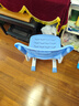 晶霄兒童學(xué)習椅中小學(xué)生椅作業(yè)寫(xiě)字椅凳子靠背座椅子家用可調節升降 手提升降椅（藍色） 曬單實(shí)拍圖