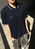 TOMMY JEANS【潮流鑲邊】25夏季男裝純棉珠地網(wǎng)眼商務(wù)翻領(lǐng)短袖T恤POLO20745 藏青色C1G XL 曬單實(shí)拍圖