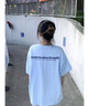 嬌茹妮（JIAORUNI）美式復古日系藍色短袖t恤女ins潮牌夏季新款寬松oversize情侶上衣 天藍色（260克100%純棉重磅） L （103—125斤） 曬單實拍圖