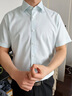 杉杉【200支桑蠶絲】DP免燙襯衫男短袖夏季新品休閑商務(wù)高端襯衣 FQC242F9111939短袖 38 曬單實(shí)拍圖