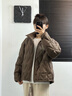 波司登（BOSIDENG）2025新款輕薄羽絨服女短款立領(lǐng)90絨寬松休閑保暖外套B250135304 砂礫棕|7B51 S 160/84A 體重約100-110斤 曬單實(shí)拍圖