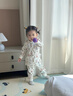ELLE BABY兒童秋衣秋褲男女童保暖內衣寶寶家居服A類(lèi)純棉套裝草莓園100 曬單實(shí)拍圖