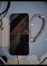 威愷 適用蘋果14plus手機殼iPhone14plus保護套鏡頭全包防摔網(wǎng)紅高端創(chuàng)意閃粉鏡羽紗鐳射燙銀蝴蝶+手鏈 曬單實拍圖