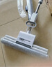 大衛(wèi)膠棉拖把38cm海綿頭桿長(zhǎng)132cm2頭M12巨無霸滾輪式大號(hào)膠棉拖 曬單實(shí)拍圖