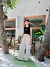 G.DUCKKIDS小黃鴨女童套裝夏季新款兒童爵士街舞衣服女孩背心學(xué)生舞蹈表演服 黑色背心 140 尺碼9~10歲【130-140cm】cm 曬單實(shí)拍圖