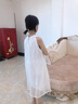 G.DUCKKIDS小黃鴨女童連衣裙夏裝兒童背心裙子中大童網(wǎng)紗公主裙女孩星空長裙 灰色 130 尺碼7~8歲【120-130cm】 曬單實拍圖