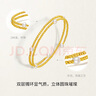 周六福（ZLF）  黃18K金淡水珍珠手鐲女雙層鐲環(huán)優(yōu)雅手飾送女友禮物T 手鐲 曬單實(shí)拍圖
