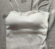 FitonTon吊帶背心女帶胸墊美背內(nèi)衣女薄款冰絲無痕抹胸防走光內(nèi)搭外穿M 曬單實拍圖
