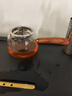 特厚木把玻璃公道杯茶漏一體茶器功道分茶杯茶海茶壺加厚耐熱側把 304茶漏+木把公杯 300ml 1只 曬單實拍圖