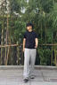 啄木鳥(niǎo)冰絲彎刀褲子男士夏季薄款網(wǎng)眼運(yùn)動(dòng)男褲涼感ins寬松直筒休閑長(zhǎng)褲 淺灰色 XL 【建議體重125-145斤左右】 曬單實(shí)拍圖