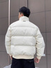 Teenie Weenie Men小熊男裝簡約羽絨服男冬季休閑立領(lǐng)夾克情侶外套 象牙白 S (165) 曬單實拍圖