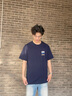 名創(chuàng)優(yōu)品（MINISO）短袖t恤男夏季2025新款美式重磅男款休閑寬松純棉藏青色半袖衣服 【100%純棉】藏青(摩登胸標(biāo)) 3XL (體重180-205斤) 曬單實(shí)拍圖