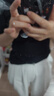 UR2024秋季新款女裝簡(jiǎn)約休閑輕通勤V領(lǐng)修身短袖T恤UWM440017 曬單實(shí)拍圖
