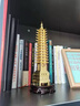忠獅純黃銅文昌塔13層擺件學(xué)生用銅質(zhì)十三層九層書房客廳辦公室工藝品 精工款九層18cm文昌塔 曬單實(shí)拍圖