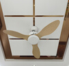 璞藝大風(fēng)力吊扇餐廳靜音工業(yè)變頻遙控客廳家用簡約復(fù)古無燈吊頂電風(fēng)扇 白+木紋色3葉36寸+變頻遙控 曬單實拍圖