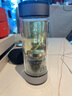 水宜生茶水分離杯鈦杯雙層玻璃杯防燙透明水杯高檔商務(wù)泡茶杯男士便攜 鈦晶弱堿版【紳士灰】370ml 曬單實(shí)拍圖