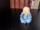 哥綸新中式禪意四不小和尚家居擺件裝飾品小沙彌公仔辦公室桌面小擺設(shè) 【光頭】四不小和尚（4個套裝） 曬單實(shí)拍圖
