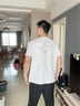 駱森馳（LUOSENCHI）GTAL美式短袖2025蛇年限定T恤索羅娜面料反光銀印花運動(dòng)彈力上衣 黑色 L 曬單實(shí)拍圖