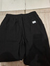 【天然亞麻】寬松短褲男夏季寬松七分褲男款夏季薄款褲子休閑褲男 黑色 2XL 建議【135-150斤】 曬單實(shí)拍圖