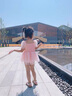 G.DUCKKIDS小黃鴨愛(ài)莎公主裙兒童游泳衣女童泳裝溫泉女寶寶沙灘夏天泳衣紗裙 粉色 90 cm 曬單實(shí)拍圖