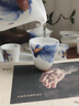 簡(jiǎn)先生鎏金冰種玉瓷青花錦鯉蓋碗功夫茶具套裝輕奢長(cháng)輩喬遷生日禮物 青花金鯉丨（羊脂玉）凝玉蓋碗套 曬單實(shí)拍圖