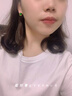 QPQK和田玉耳釘女純銀2025新款爆款高級感輕奢綠色氣質(zhì)耳環(huán)送母親禮物 青玉耳釘 曬單實(shí)拍圖