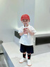 G. DUCKKIDS男寶寶套裝夏裝2025新款嬰兒洋氣時髦衣服嬰幼兒POLO衫兩件套夏季 XT-2512101 套裝 80 cm *建議19-24斤左右* 曬單實拍圖