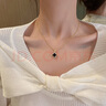 項(xiàng)鏈高級感女輕奢小眾設(shè)計(jì)ins冷淡風(fēng)鎖骨鏈雙面四葉草可水洗吊墜 金色 四葉花項(xiàng)鏈 A0292 曬單實(shí)拍圖
